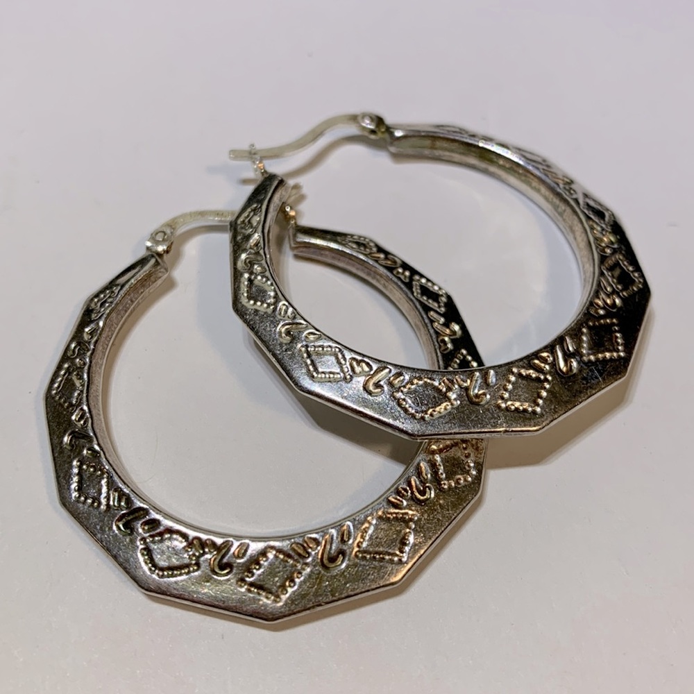🌟HOST PICK🌟💝Vintage Hoop Earrings Silver 925